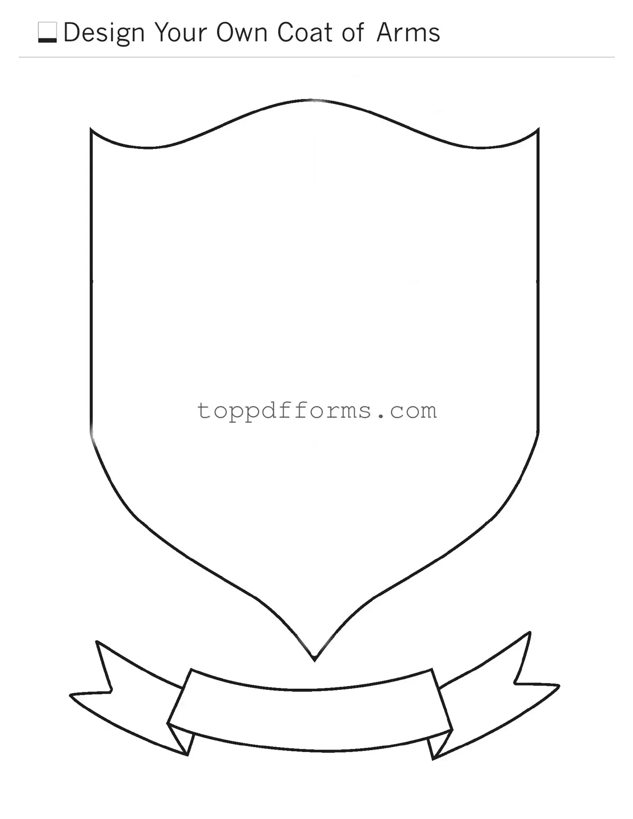Free Coat Of Arms Form