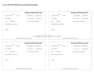 Free Acord 50 WM Form