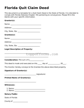 Deed Document for Florida State