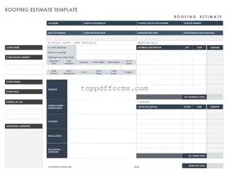 Free Roofing Estimate Form